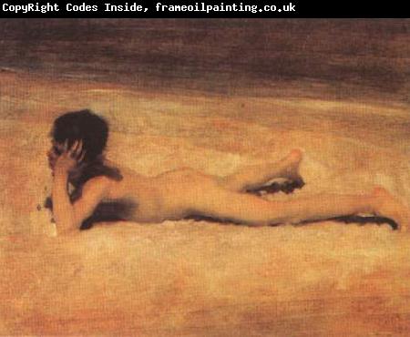John Singer Sargent Ragazzo nudo sulla spiaggia